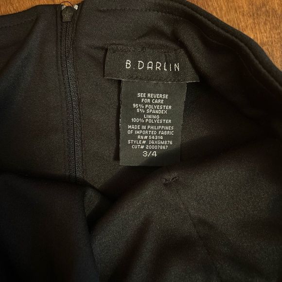 B Darlin Juniors Black Red Floral Strapless
Embroidered Dress Size 3/4 - Picture 8 of 10